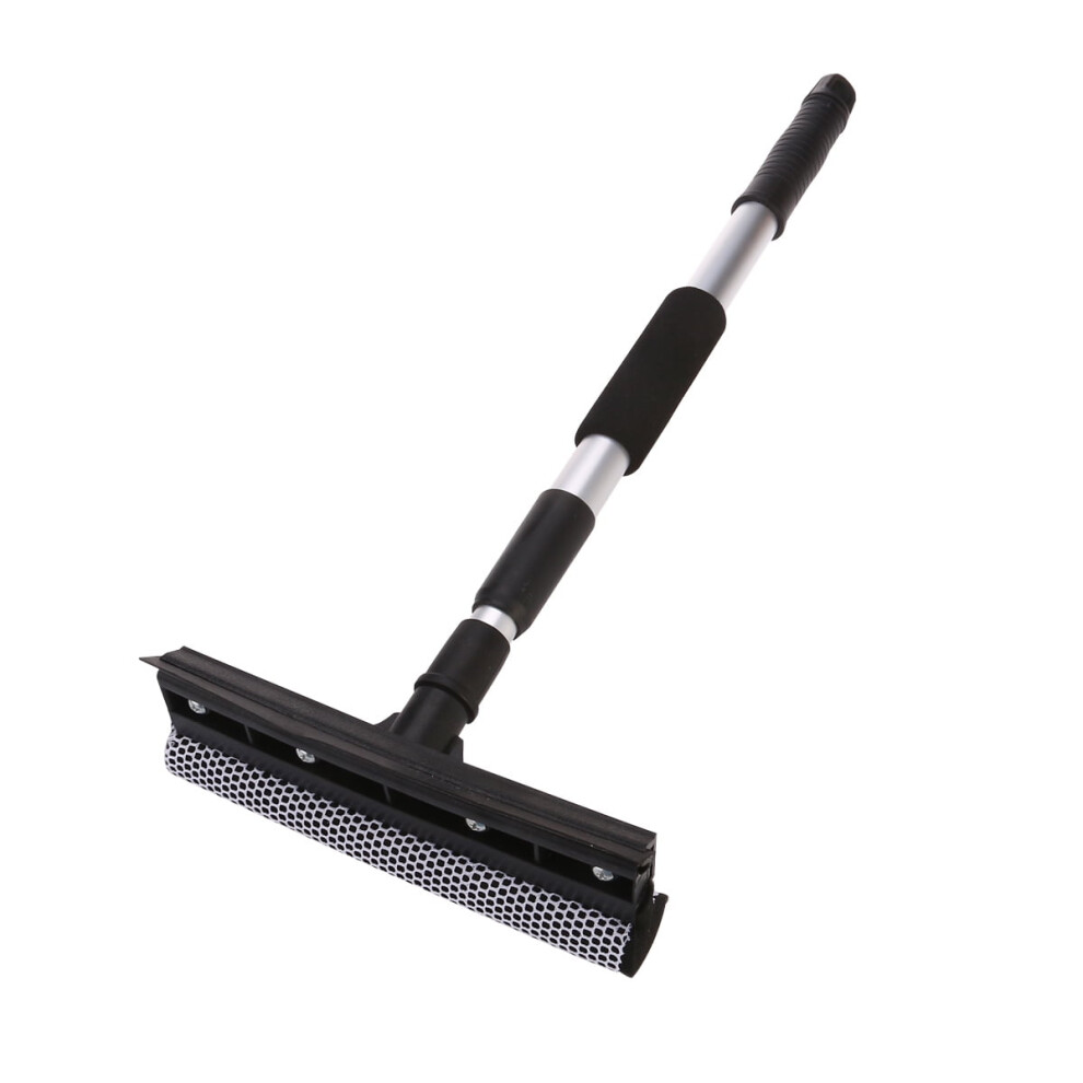 Tineasur Car Telescopic Squeegee Sponge Head Rubber Window Cleaner Black 9357860819688