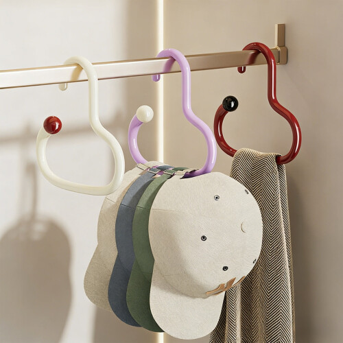 Set di 3 appendiabiti circolari per cappelli, sciarpe e bottiglie 2