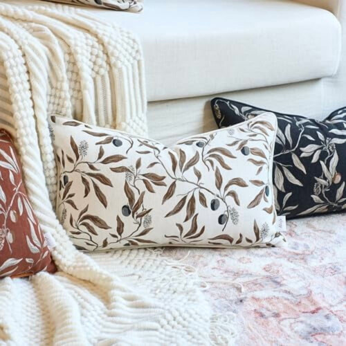 Funda de almohada de chenilla de 45x45 cm 2