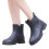 Botas de chuva impermeáveis femininas de cano curto e cano largo (1 par) 3