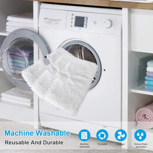 Hometimes Microfiber Steam Mop Pads Washable 3 pcs 1