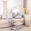 Fodere per cuscini a righe azzurre, set da 2 pezzi, 45x45 cm. 3