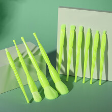 10PC Candy Color Makeup Brush Set – Beginner Portable Kit, Compatible with All Cosmetics, Travel & Gift