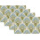 Set van 4 saliegroene linnen placemats, 30 x 45 cm 1