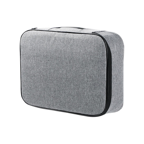 File Organizer Bag with Lock, Gray 1