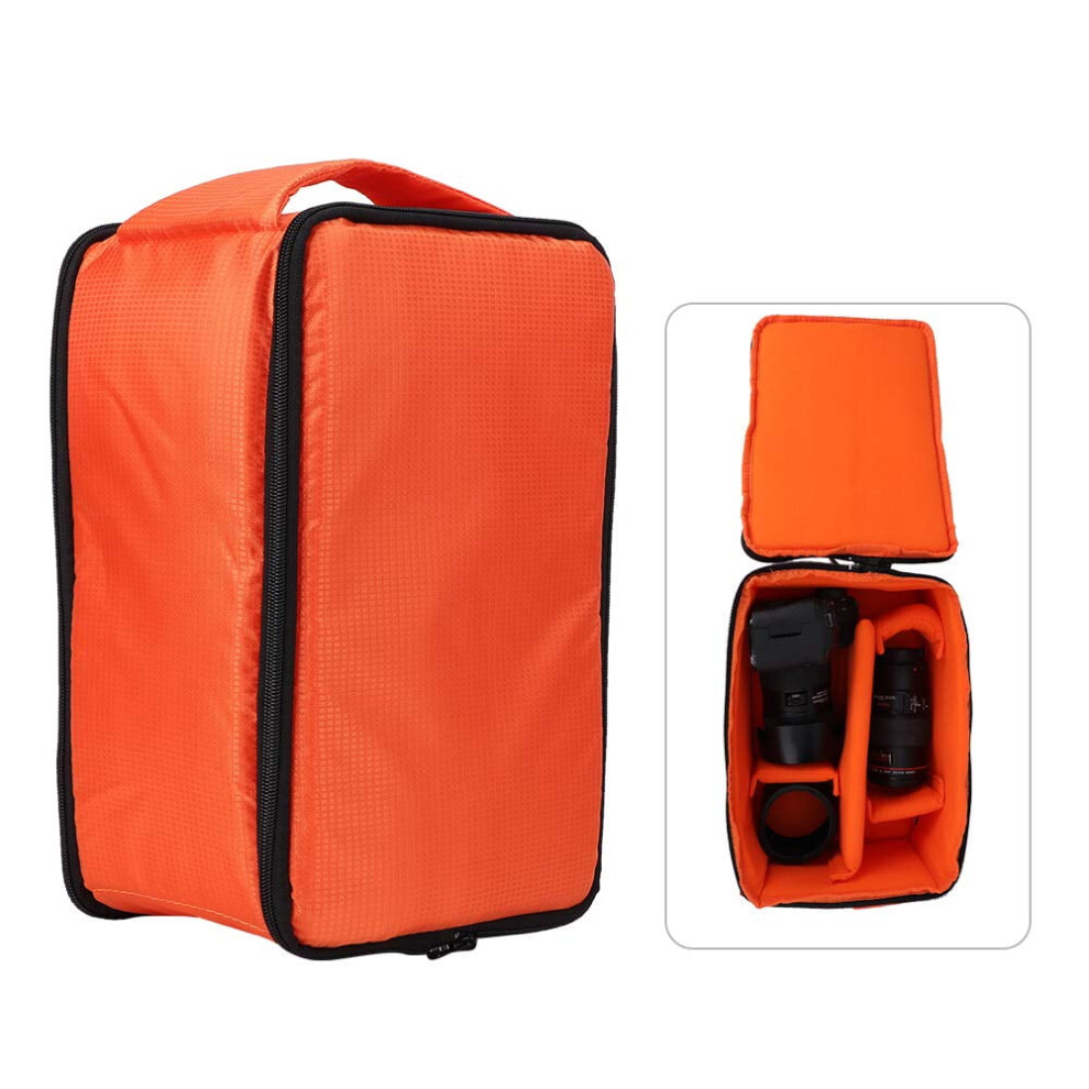 Waterproof Shockproof Camera Insert Bag With Padded Partitions, Folding Lens Cube Case & Organizer Pouch Â Compatible With Dslr/Mirrorless Cameras Black 9357860822268