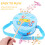 Wooden Hand Drum Sky Blue with Stick 1 Set 1