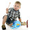 Wooden Hand Drum Sky Blue with Stick 1 Set 8