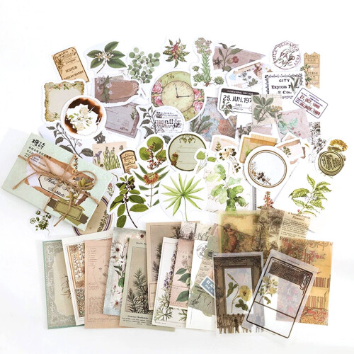 Junk Journal Stickers Creatieve Kunst Ontwerp Doos Stijl5
