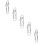 Hjärtformade metallgem – 5-pack 1