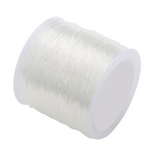2x 0.6mm,0.8mm,1mm,1.5mm Elastic Stretch Beading Thread,Transparent Elastic Bracelet String Threading Jewelry Making