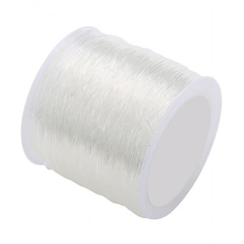 2x 0.6mm,0.8mm,1mm,1.5mm Elastic Stretch Beading Thread,Transparent Elastic Bracelet String Threading Jewelry Making