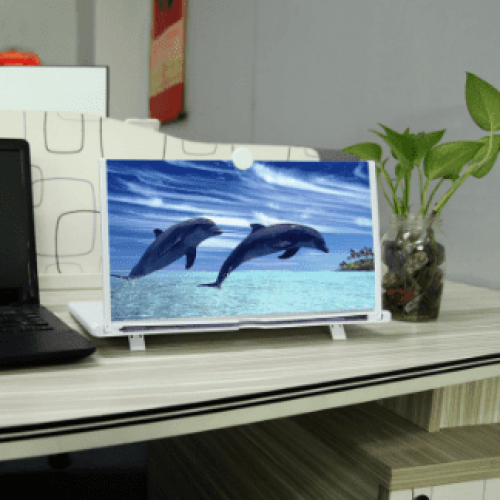 10-inch Foldable 3D HD Screen Magnifier with Stand & Blue Light Blocking, compatible with iPhone & Android 1