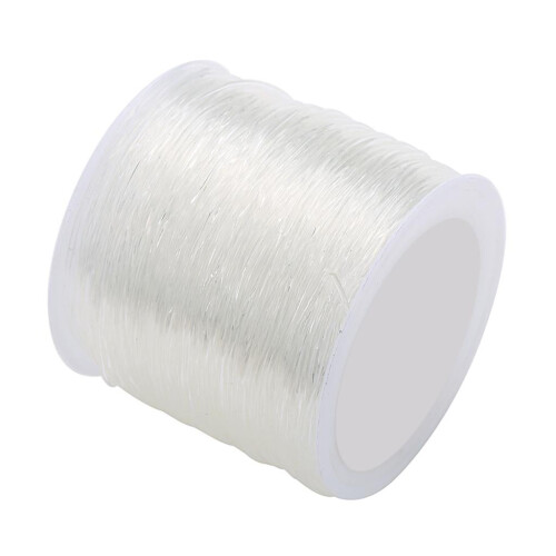 2x 0.6mm,0.8mm,1mm,1.5mm Elastic Stretch Beading Thread,Transparent Elastic Bracelet String Threading Jewelry Making 2