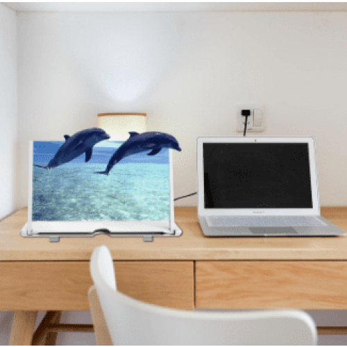 10-inch Foldable 3D HD Screen Magnifier with Stand & Blue Light Blocking, compatible with iPhone & Android 2