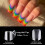 Τετράγωνο Gel Nail Tips240 τεμάχια Πολύ Μακριά Διαφανή Κωνικά Τετράγωνα Ψεύτικα Νύχια 4