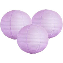 Paquete de 3 farolillos de papel redondos para decoración de bodas, cumpleaños y fiestas.