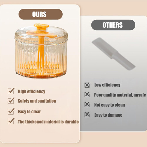 Meatball Maker with Lid, 5 Hole Translucent Mold for Uniform Shape, Easy Clean Kitchen Cooking Tool 2