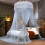 Romantic Lace Dome Mosquito Net – No-Installation, Breathable, Foldable, Queen Size, Compatible with All Bed Frames 6