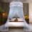 Romantic Lace Dome Mosquito Net – No-Installation, Breathable, Foldable, Queen Size, Compatible with All Bed Frames 4