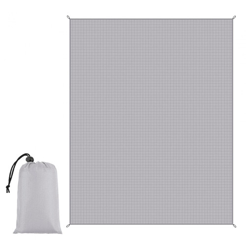Camping Blanket Picnic Mat Waterproof Foldable Beach Mat Light Gray