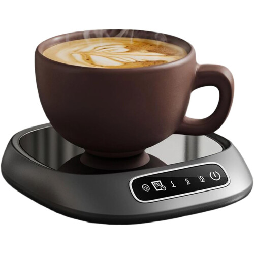 Scaldatazze ricaricabile tramite USB con comandi touch