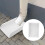 Δίσκος για πιτσιλιές Homoyoyo Downspout από κράμα αλουμινίου, λευκό, 1 συσκευασία, 4