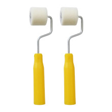 2Pcs Mini Paint Rollers Wool Short Hair Extra Small Paint Roller Tiny Roller for Painting for Details DIY Stenciling Projects Painting Walls
