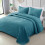 Ensemble de couette California King avec 2 taies d'oreiller – Microfibre douce 1