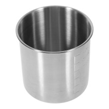 Tasse à mesurer sans marque, tasses pour aliments secs, casserole en acier inoxydable pour faire du riz, argent