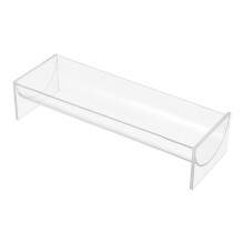 Plateau de service transparent en acrylique pour crackers, macarons et autres desserts, biscuits et en-cas - Idéal pour les fêtes et les mariages