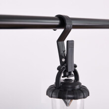 FRCOLOR8 stk. svarte klipskroker for campingvogner, enkle å bære, multifunksjonelle utendørs camping