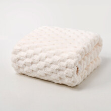 Ensemble de serviettes de bain gaufrées 166 x 168 cm – Légères, fines et à séchage rapide, en microfibre velours corail, ultra-absorbantes,