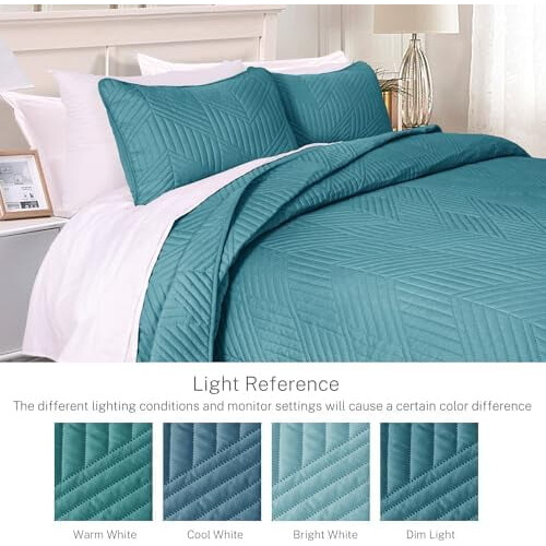 Ultraschallgeprägtes Steppdecken-Set, Queen-Size 2