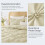 Beige Twin Comforter Set Boho Pintuck 2-Piece 3