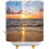 Tropical Sunset Shower Curtain with Plastic Hooks 5