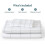 Σετ σεντόνια Twin XL - 1800 Ultra-Soft Microfiber, Διπλά Βουρτσισμένα, Deep Pocket, Grid White/Grey 6