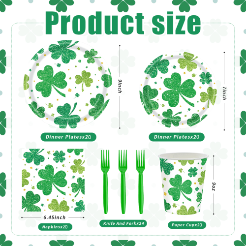 Servies voor St. Patrick's Day voor 24 gasten 1