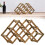 Stackable Freestanding Wine Rack for Countertop/Cabinets, Foldable & Scratch-Resistant | Compatible with Standard Wine Bottles 2