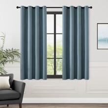 Linen Blackout Curtains 52x90in 2 Panels Grommet