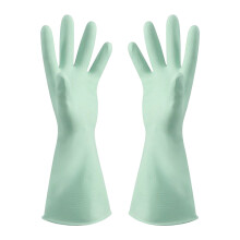 Gants en caoutchouc, gants de nettoyage, gants de vaisselle, gants de vaisselle imperméables pour la lessive et le jardinage, vert menthe, taille M