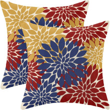 Housses de coussin en lin 45 x 45 cm (18 x 18 pouces) - Lot de 2