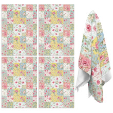 Lot de 2 torchons de cuisine à motifs floraux 45,7 x 66 cm