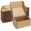 Caixas de envio de papelão ondulado marrom, tamanho pequeno (6x4x3 polegadas), pacote com 25 unidades. 1