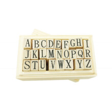 Tampons en caoutchouc, lettres encrées, alphabet, lettres vintage en bois, tampons pour scrapbooking