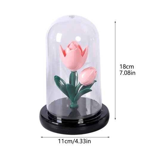 Herzförmige Tulpen-Nachtleuchte – Dekorative ABS-Lampe 2