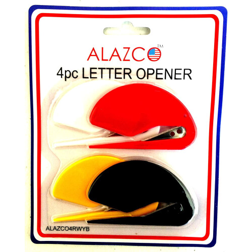 Value Pack 4pc World's Most Efficient Letter Opener Envelope Slitter 1