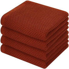 Torchons de cuisine 100 % coton à tissage gaufré (lot de 12)