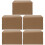 Packing box box moving packing carton half-height express box postal carton rectangular box express box (No. 5-three-layer AA hardened) 5pcs 5