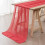 Rød chiffon bordløper 68 x 283 cm 1
